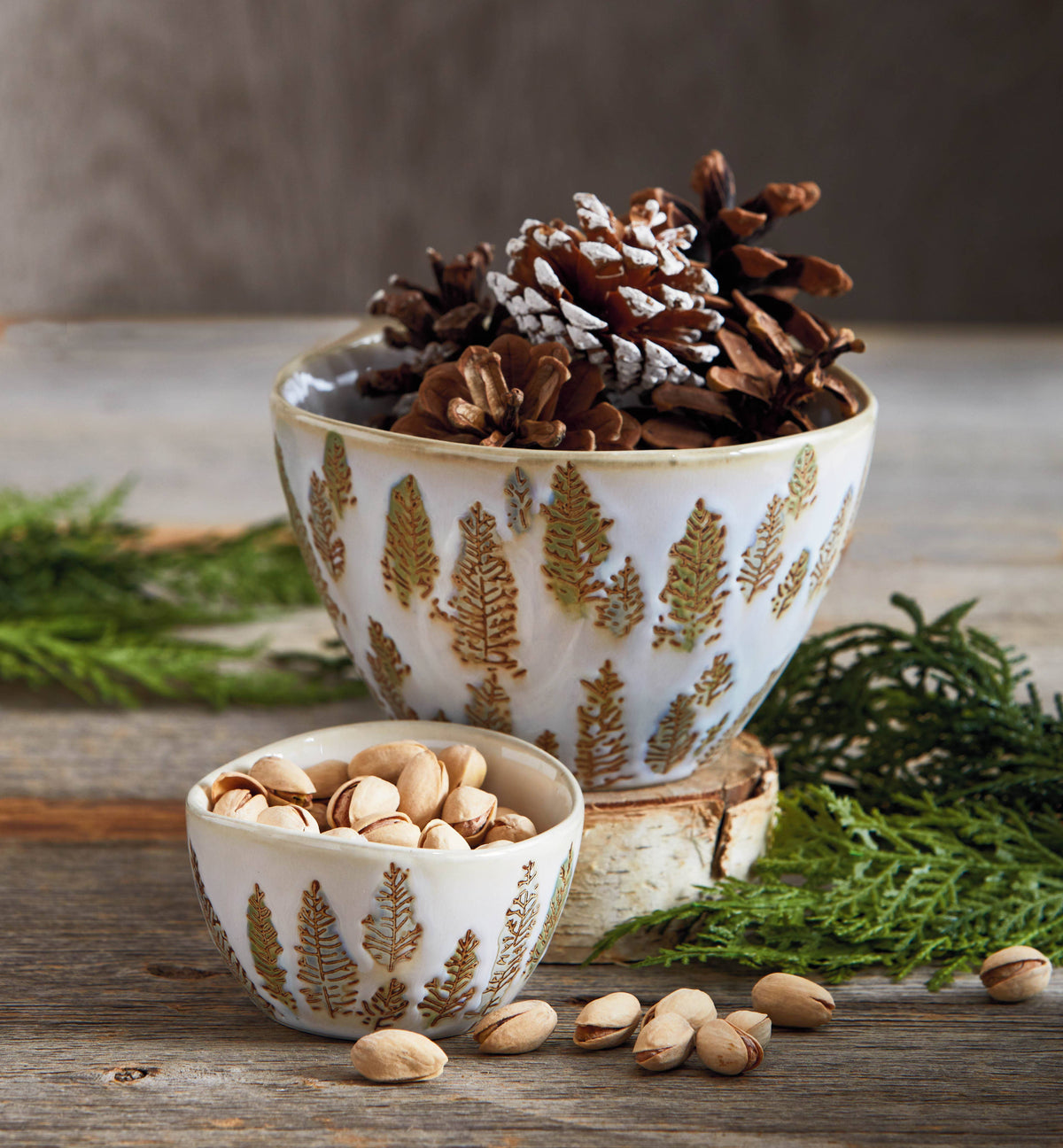 Aspen Bowl Multi Stoneware Christmas