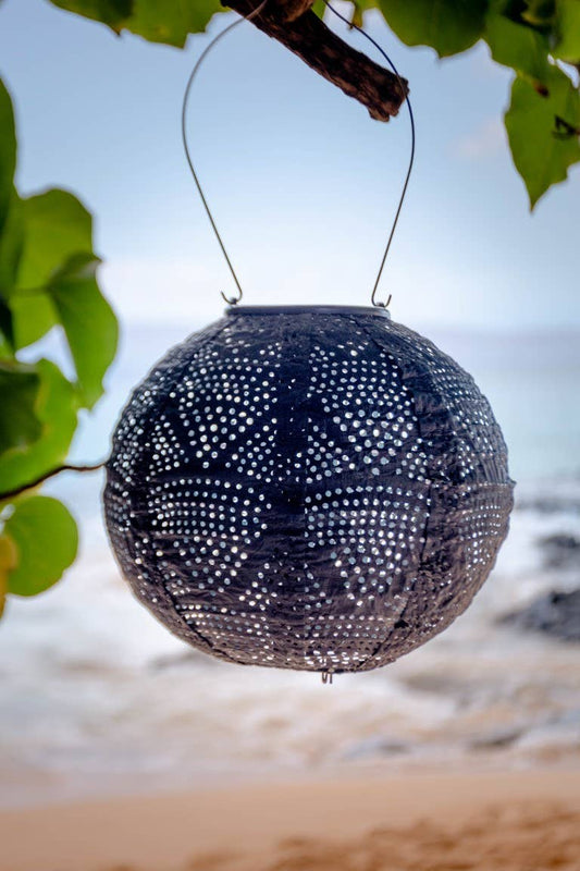 Stella Globe 8" Solar Lantern - Ultramarine