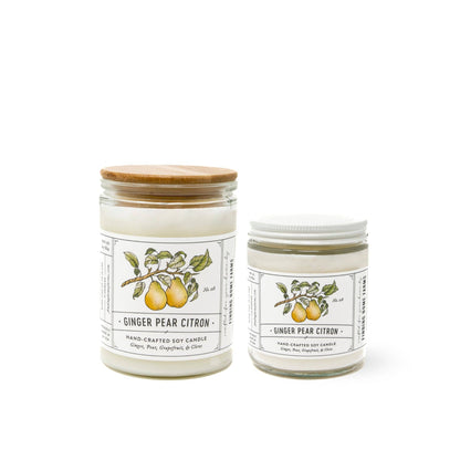 Soy Candle, Ginger Pear Citron