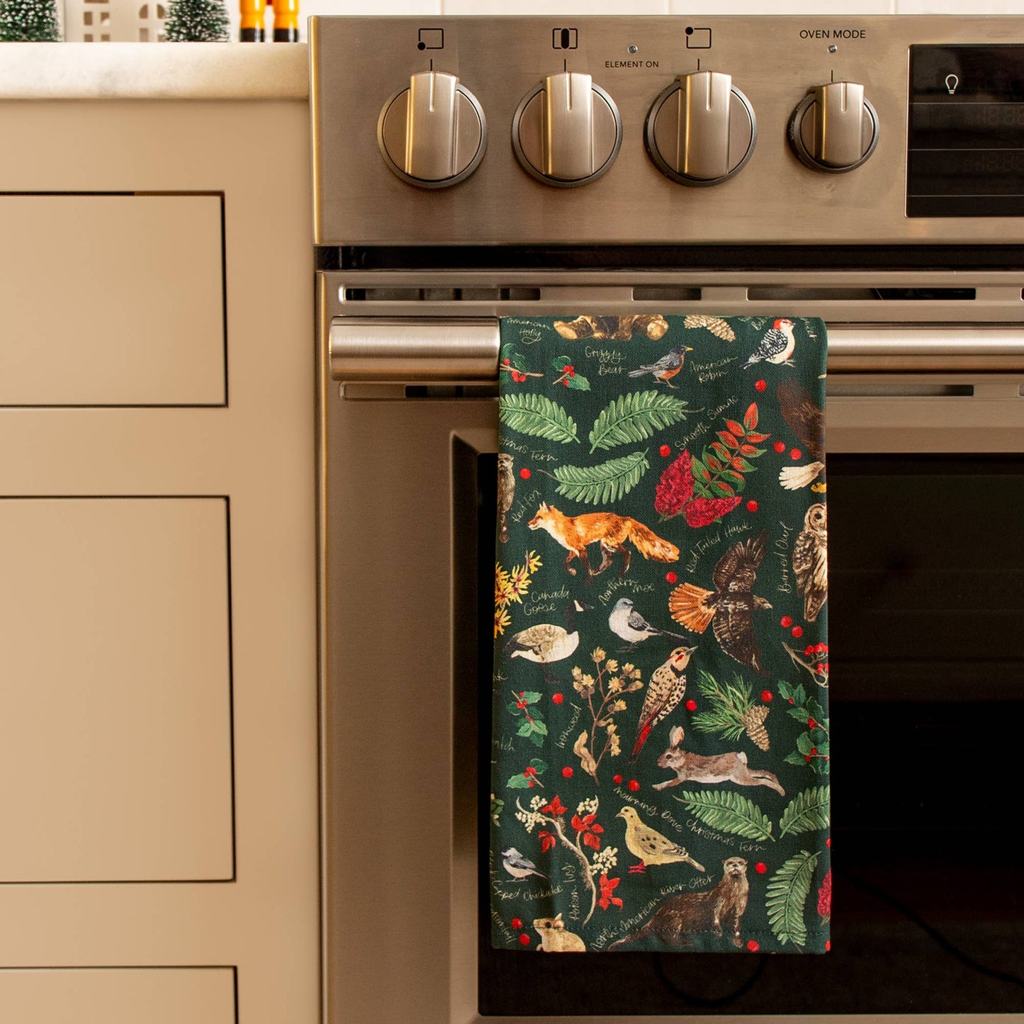 Winter Flora & Fauna Kitchen Towel