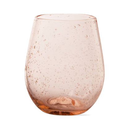 Bubble Glass Stemless Blush Everyday
