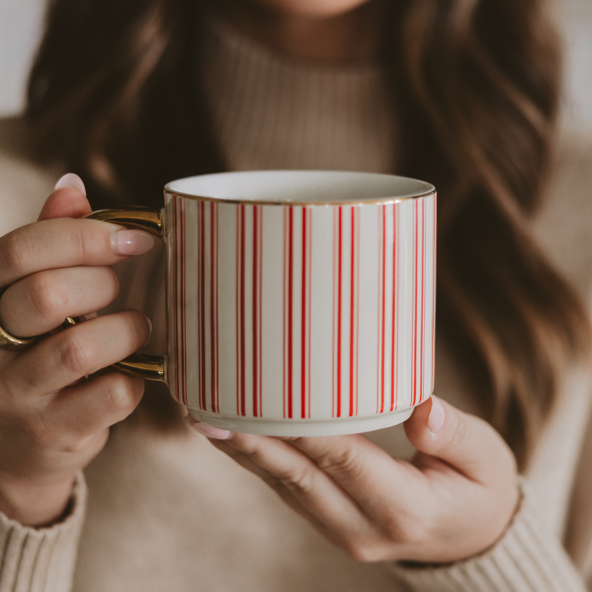 Red Stripe Coffee Mug