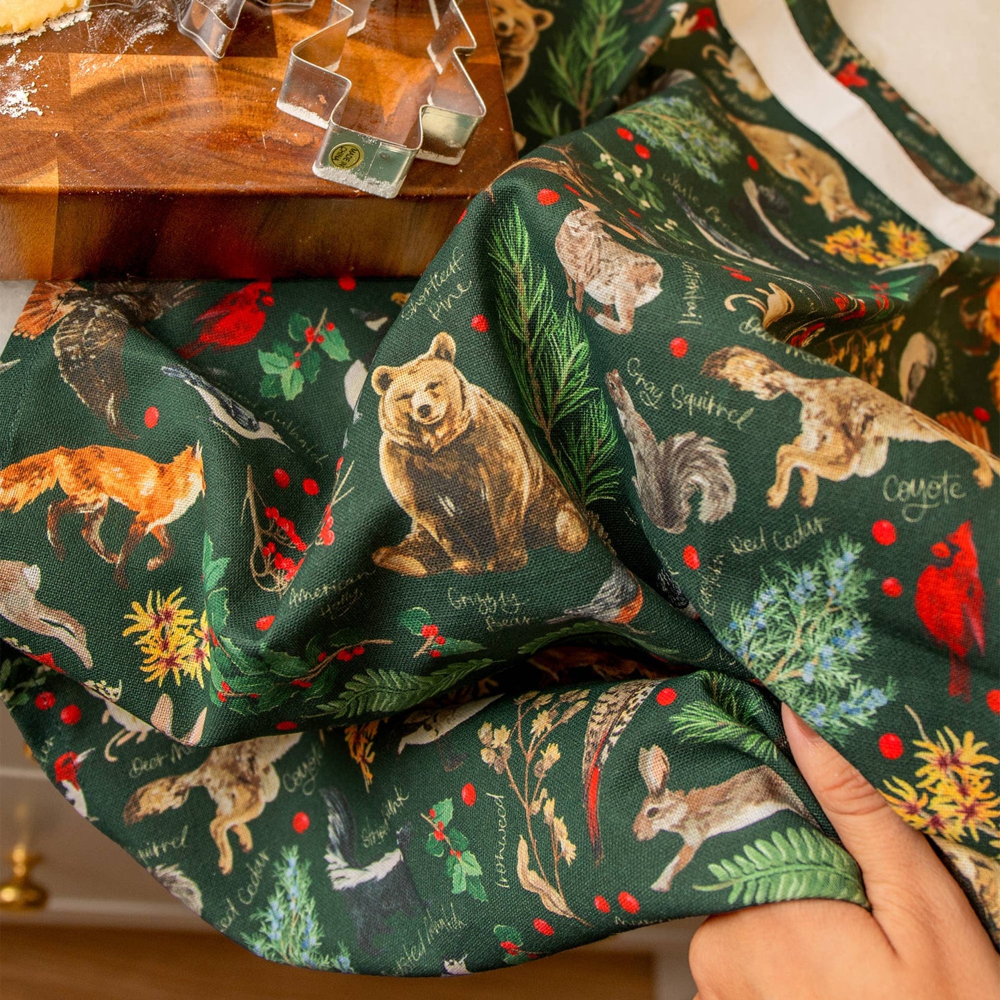 Winter Flora & Fauna Kitchen Towel