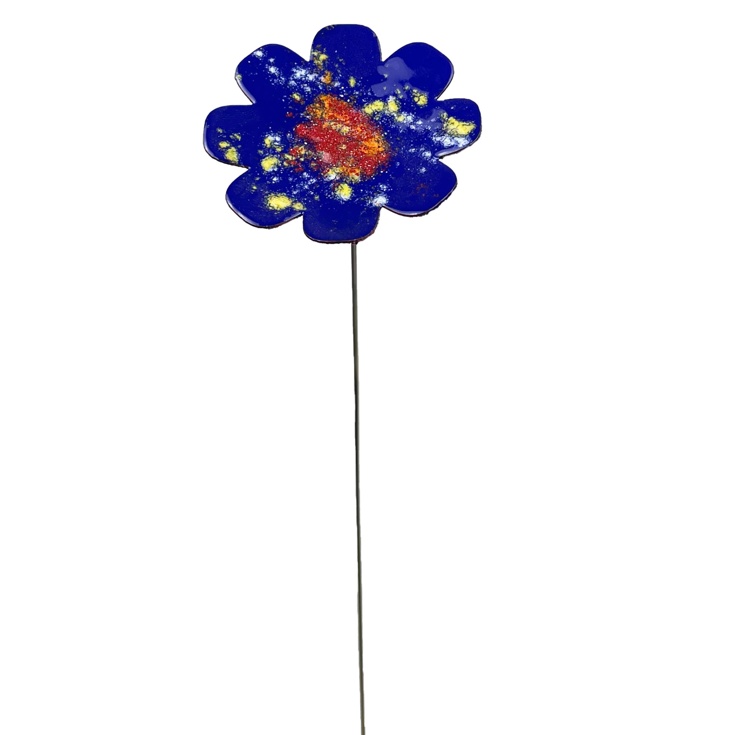 Large Copper Enamel Flowers