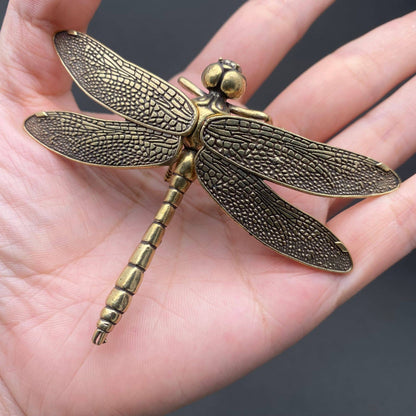 Brass Dragonfly Crafts Decoration Desktop Ornaments
