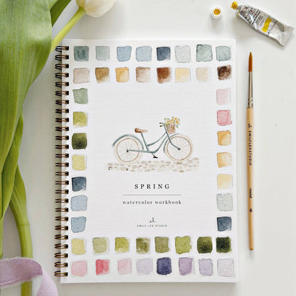 Spring watercolor workbook