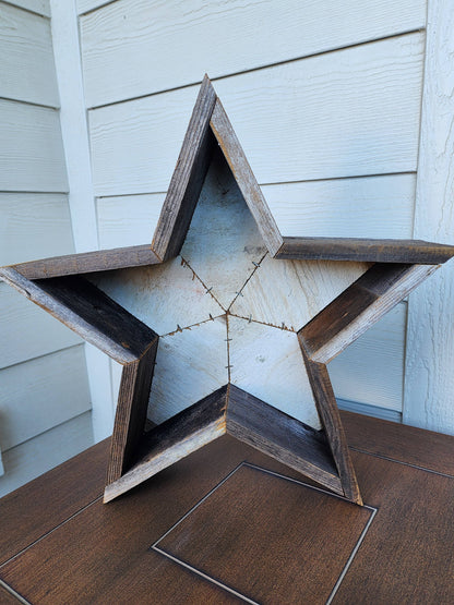 Rustic Star Reclaimed Wood Planter