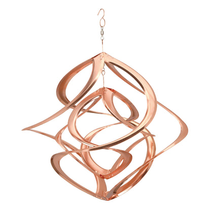 Copper Cosmix Double Helix Garden Spinner – 14”