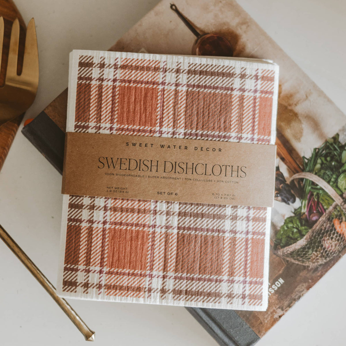 *NEW* Fall Pattern Swedish Dishcloths, Set of 6 - Fall Decor