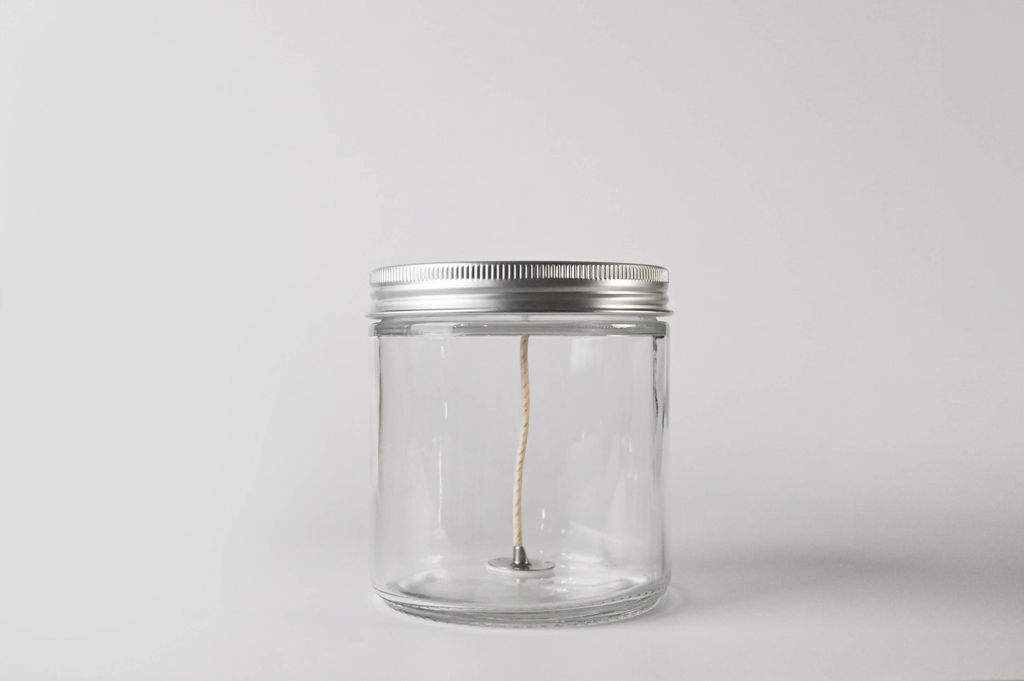 10 oz Glass Wicked Jar with Lid - DIY Candle Bar