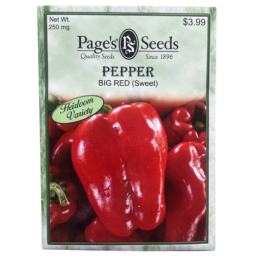 Pepper - Big Red Sweet Seeds