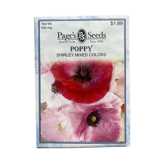 Poppy - Shirley Mixed Colors Seeds
