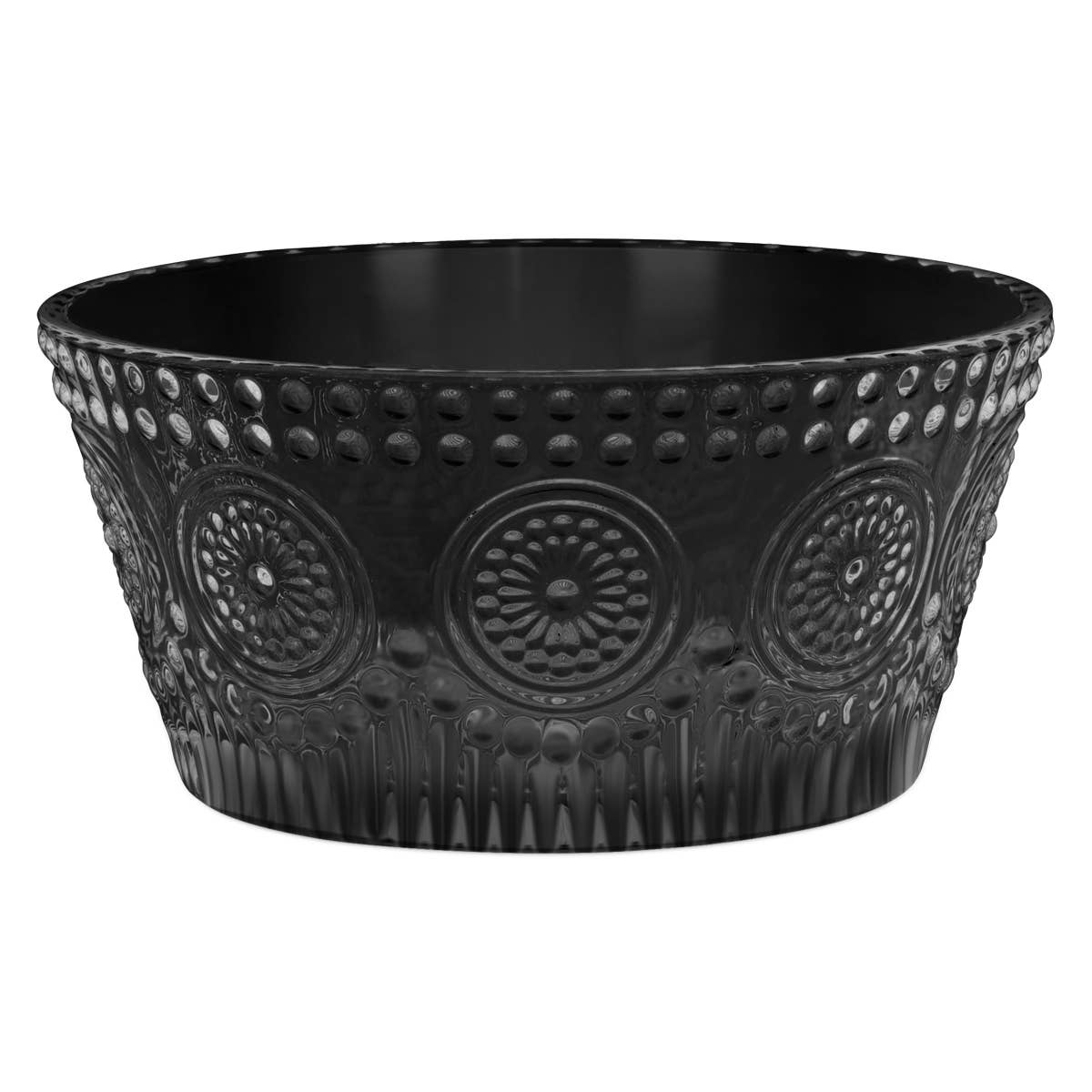 4.75" Round Black Codi Glass Bowl Fall