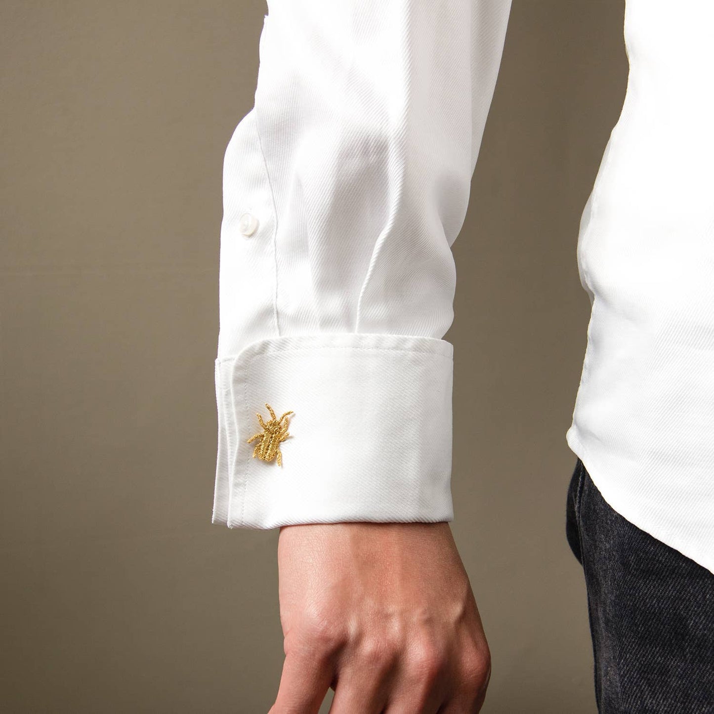 Golden Embroidered Brooches