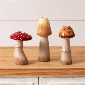 Mushroom Bud Vases