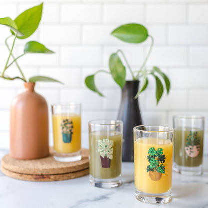 Houseplants 6oz Mini Juice Glass Set