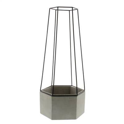 Indio Planter - Lrg - Cement