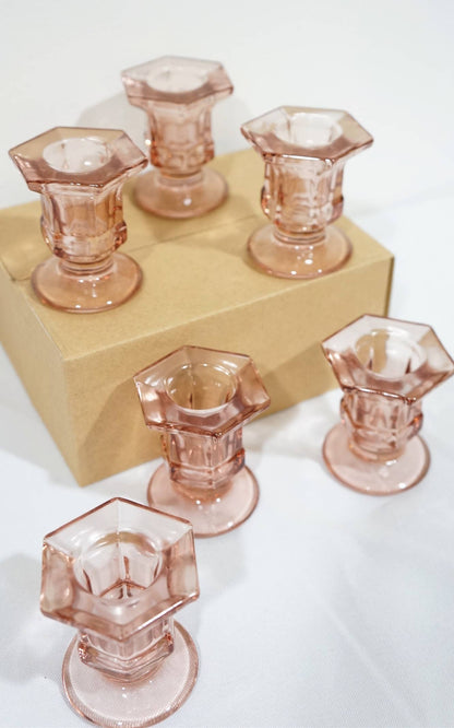 Glass Candlestick Holders Taper Candle Holders Tabletop