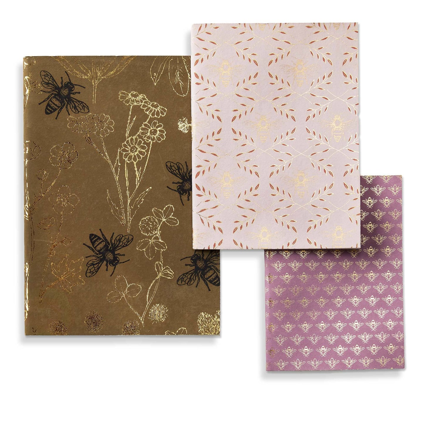 Lavender & Honey Bee Journal Set of 3 Multi Paper Spring