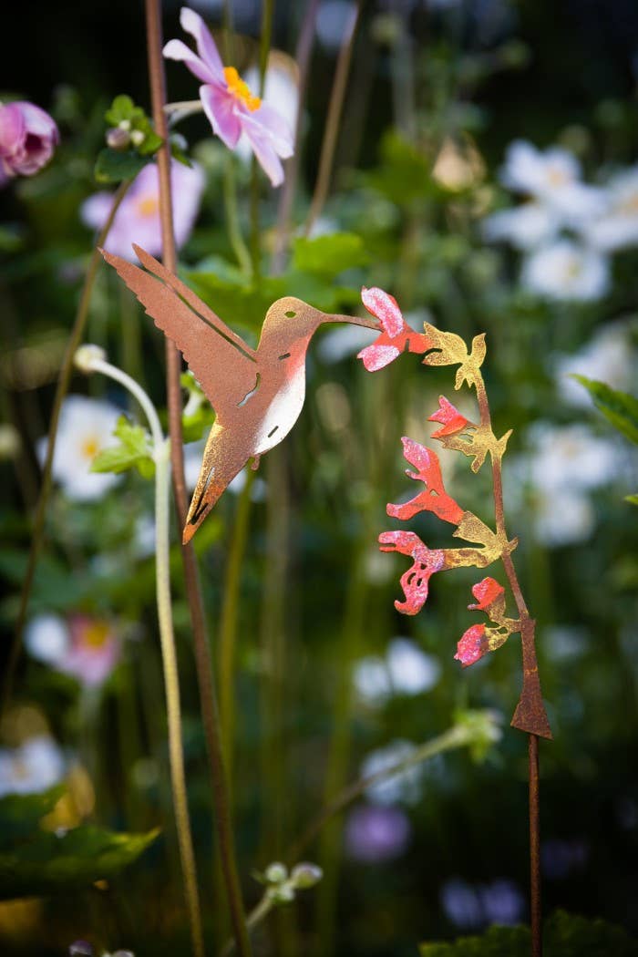 Hummingbird on Salvia Pick -Painted