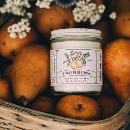 Soy Candle, Ginger Pear Citron