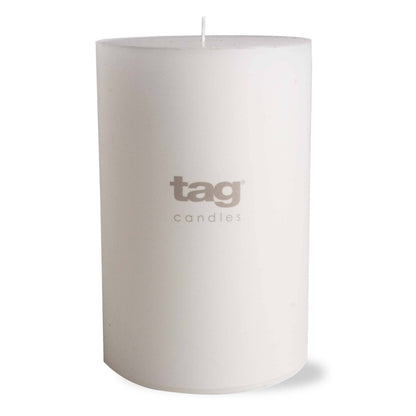 Chapel Wedding Pillar Candle 4x6 - White