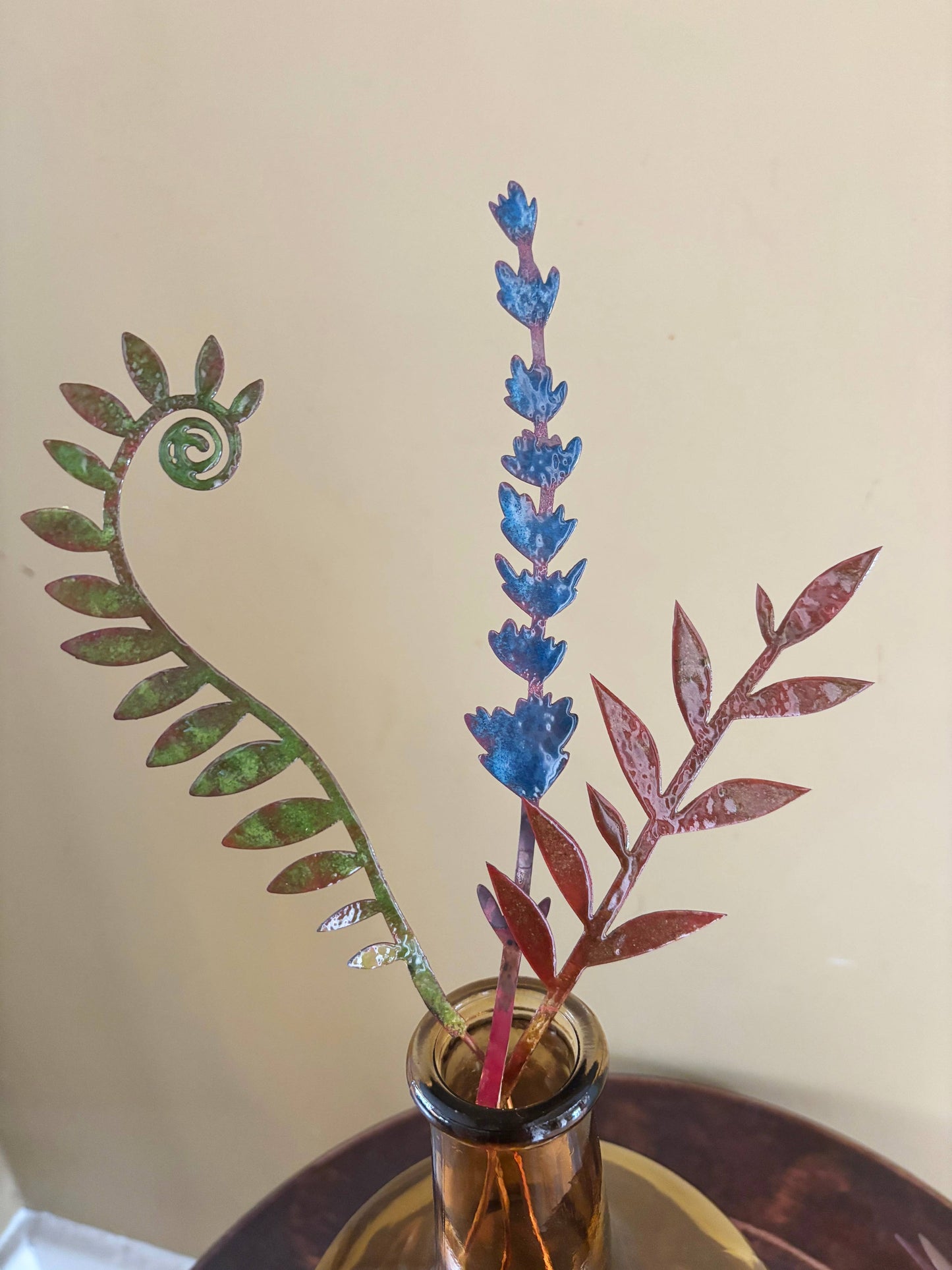Enamel Fiddlehead Fern- moss