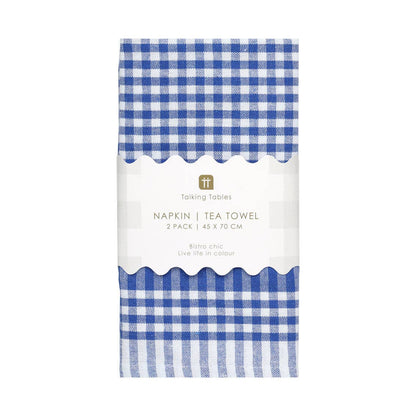 Blue Gingham Napkins