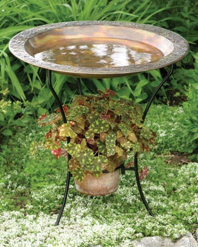 2-Tier Flamed Bird Bath