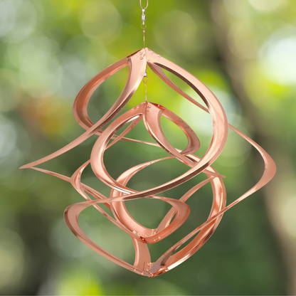 Copper Cosmix Double Helix Garden Spinner – 20”