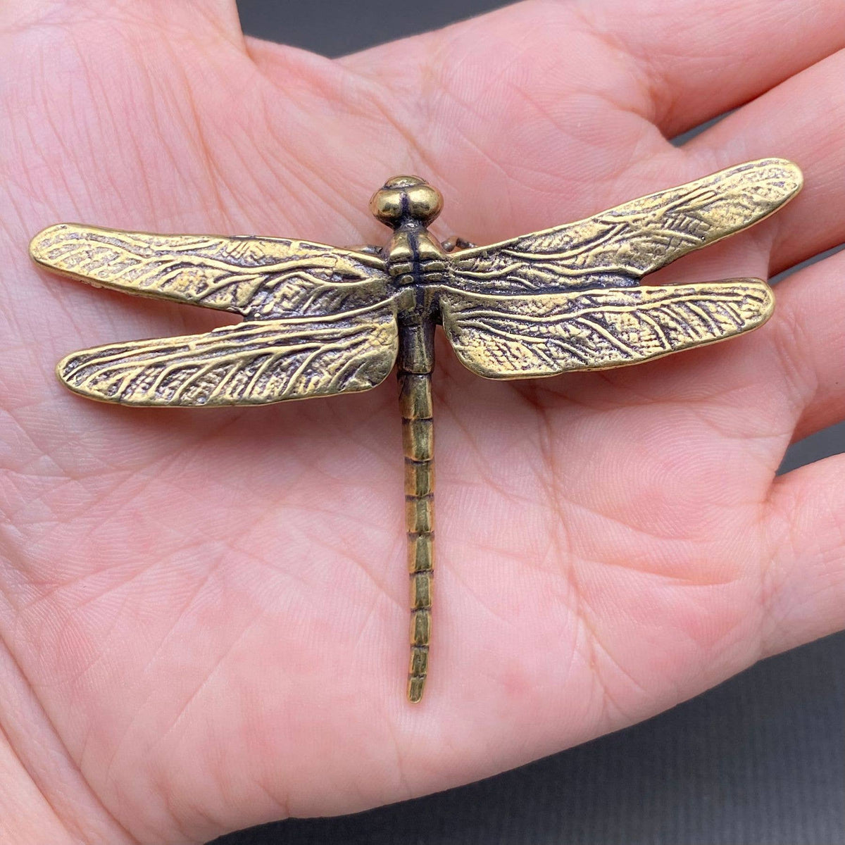 Brass Dragonfly Crafts Desktop Ornaments Decoration