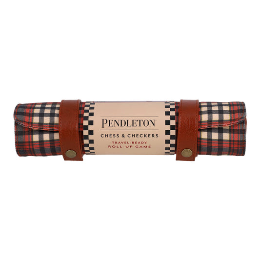 Pendleton Red Black Check Pattern Chess & Checkers
