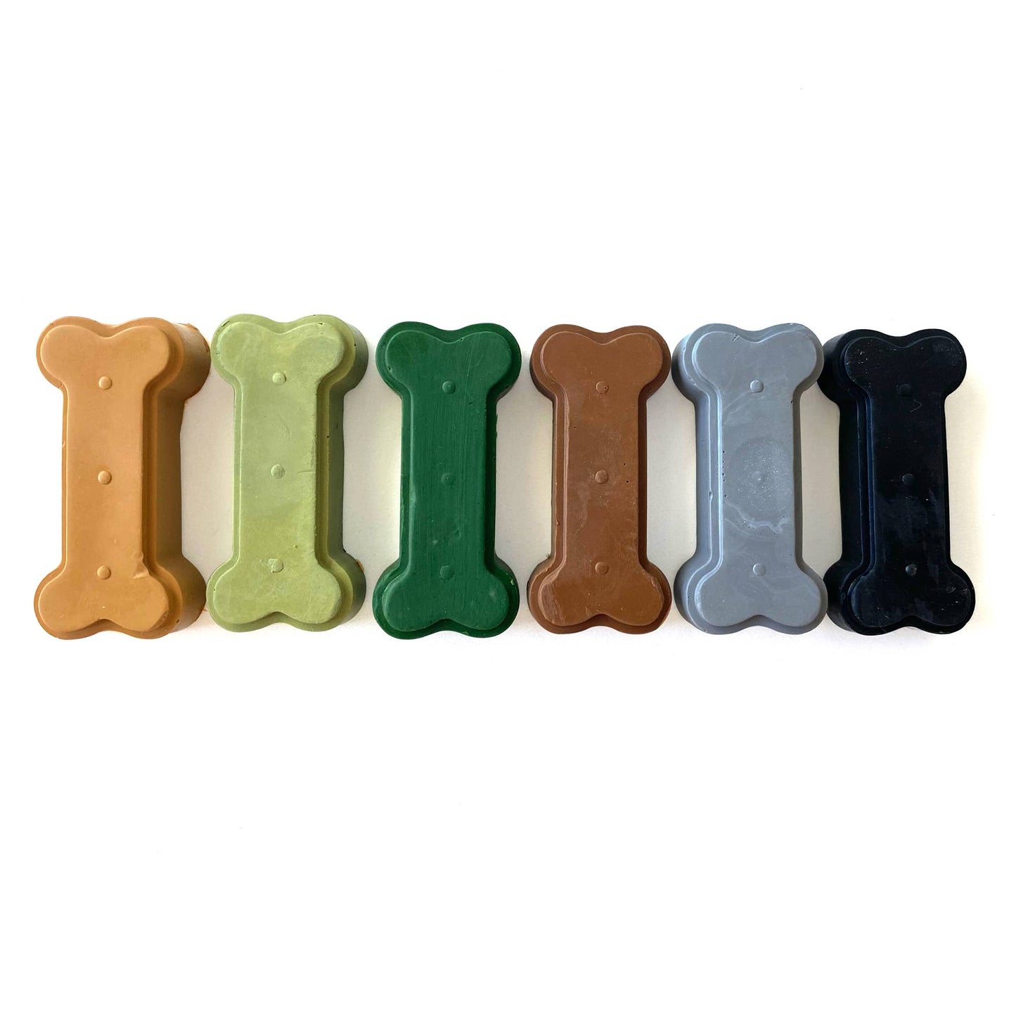 Beeswax Crayons - Dinosaur Bone - 6 Eco-Friendly Colors