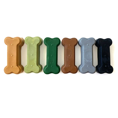 Beeswax Crayons - Dinosaur Bone - 6 Eco-Friendly Colors