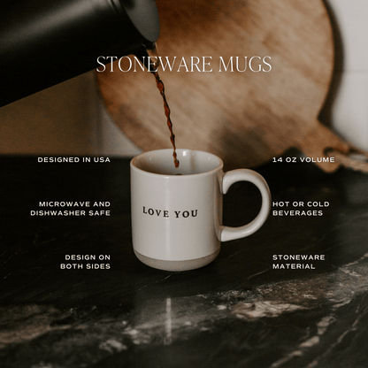 Green Trees Stoneware Coffee Mug - Home Decor
