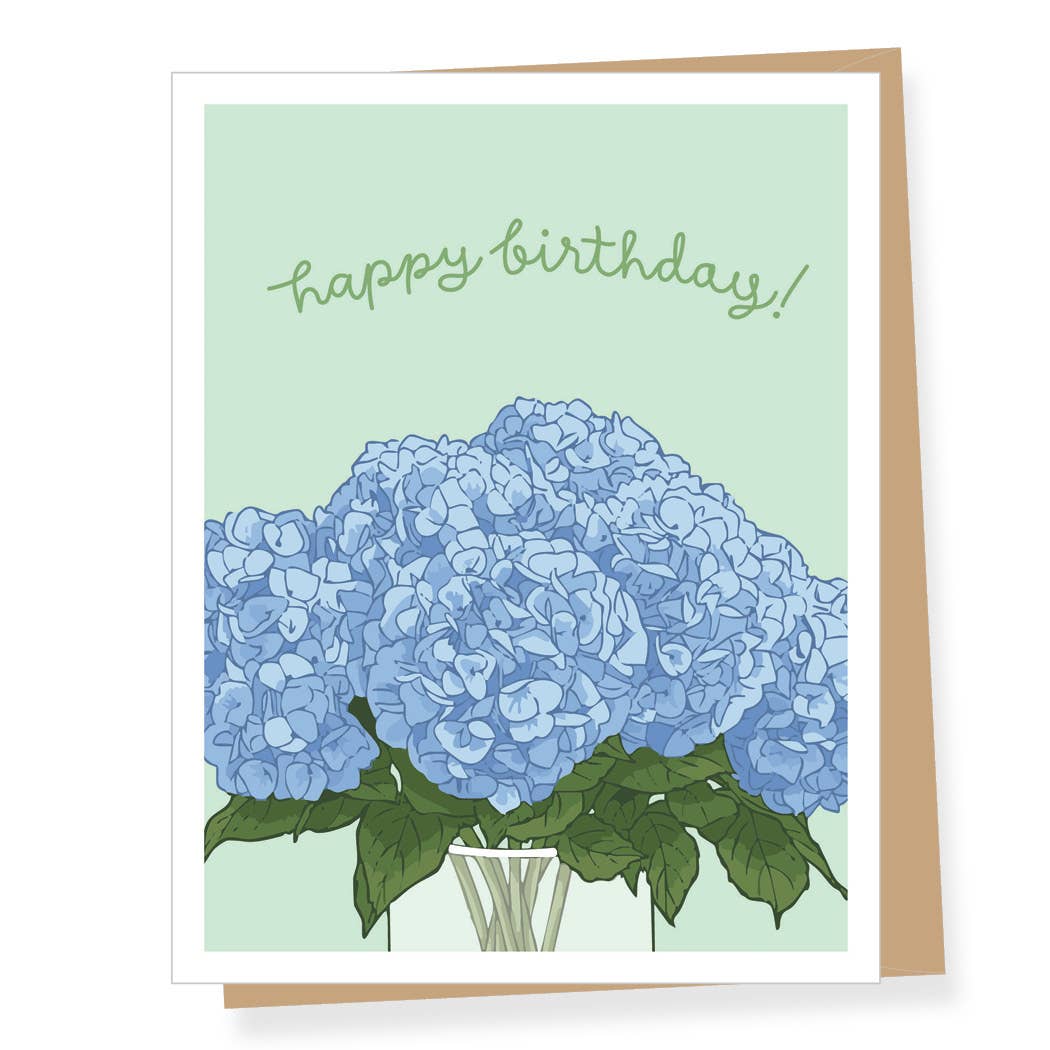 Hydrangea Birthday Card