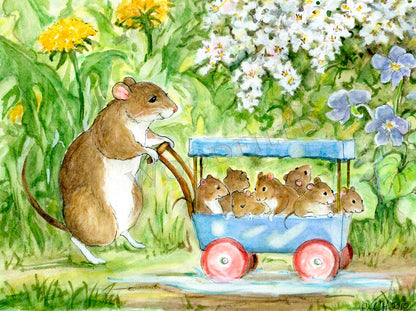 #20 - New Babies Walk Notecard