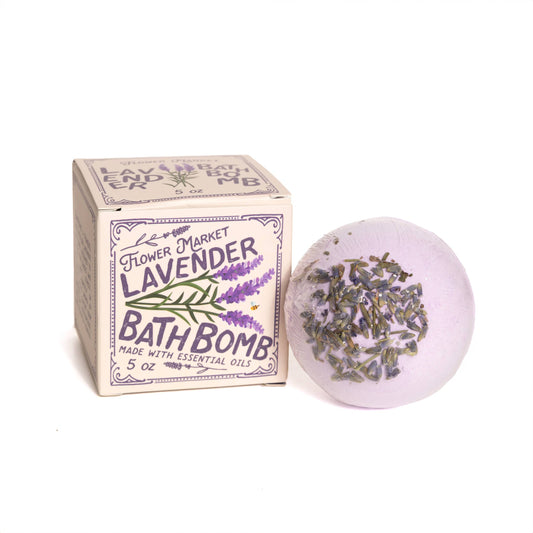 Lavender Bath Bomb - with Box Aromatherapy 5 oz