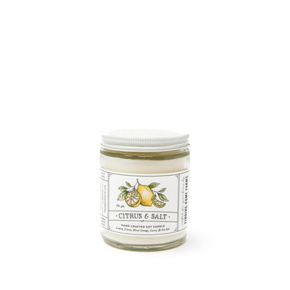 Soy Candle, Citrus & Salt, Fresh Scent