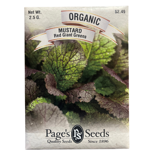 Organic Mustard Greens - Red Giant Seeds