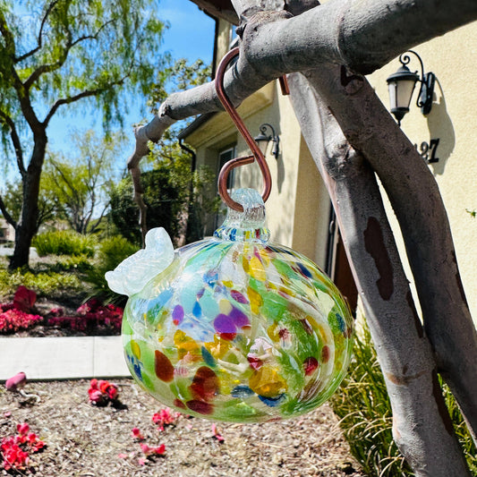 Hummingbird Feeder - Handblown