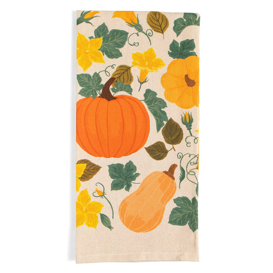 Pumpkin Patch Fall Tea Towel