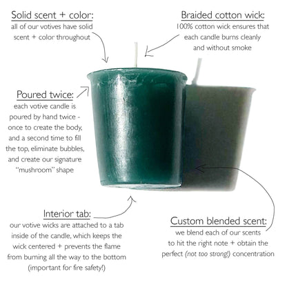 Lavender Scented Votive Candles, Made in USA