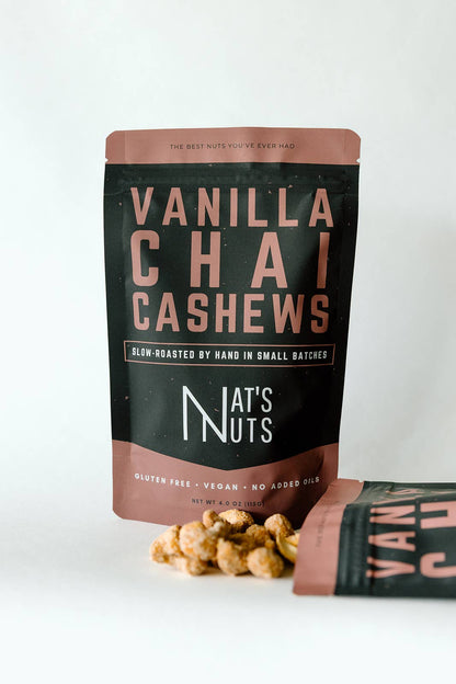Vanilla Chai Cashews | 12-Count Gourmet Roasted Nuts