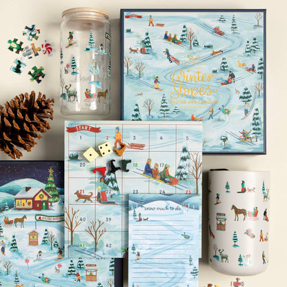 Winter Slopes Family Board Game – Snowy Climb & Slide