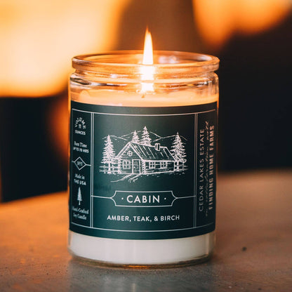 Soy Candle, Cabin, Woody Scent