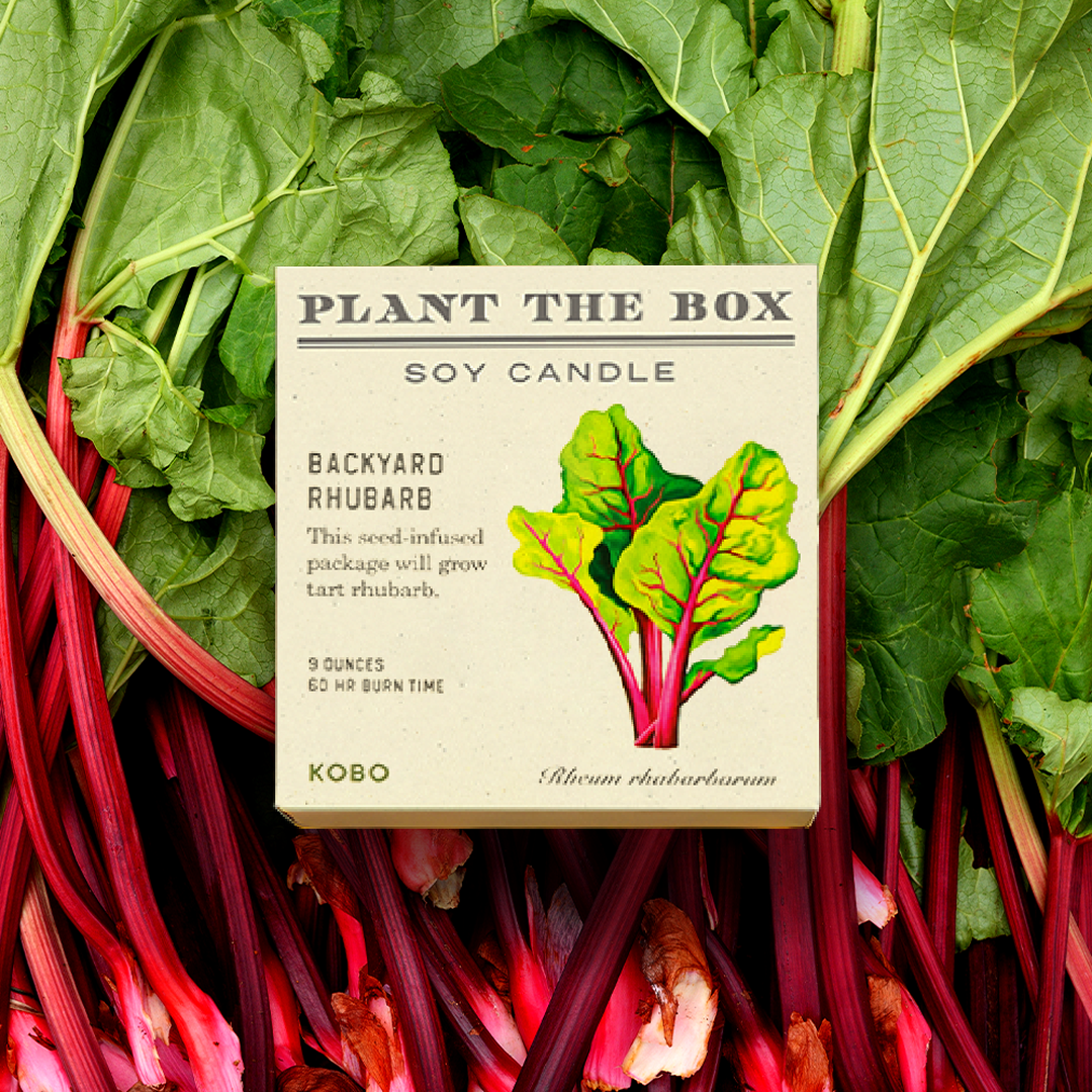 Backyard Rhubarb - Plant the Box Candle - 9oz.