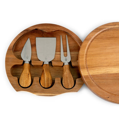 Acacia Brie Cheese Cutting Board & Tools