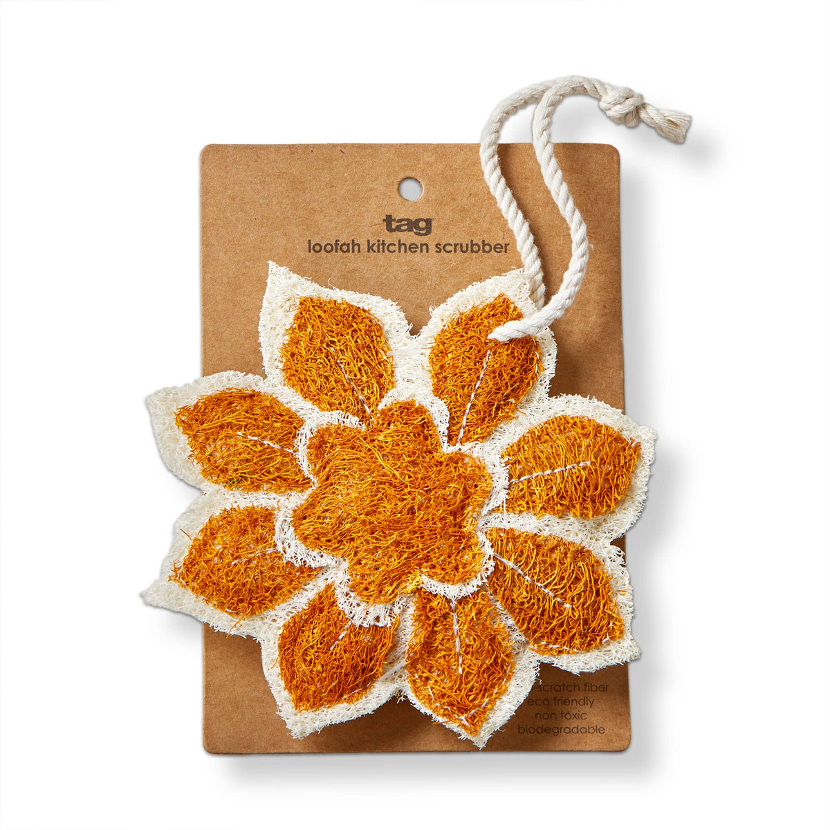 Sunflower Loofah Scrubber - Ochre - Fall/Harvest