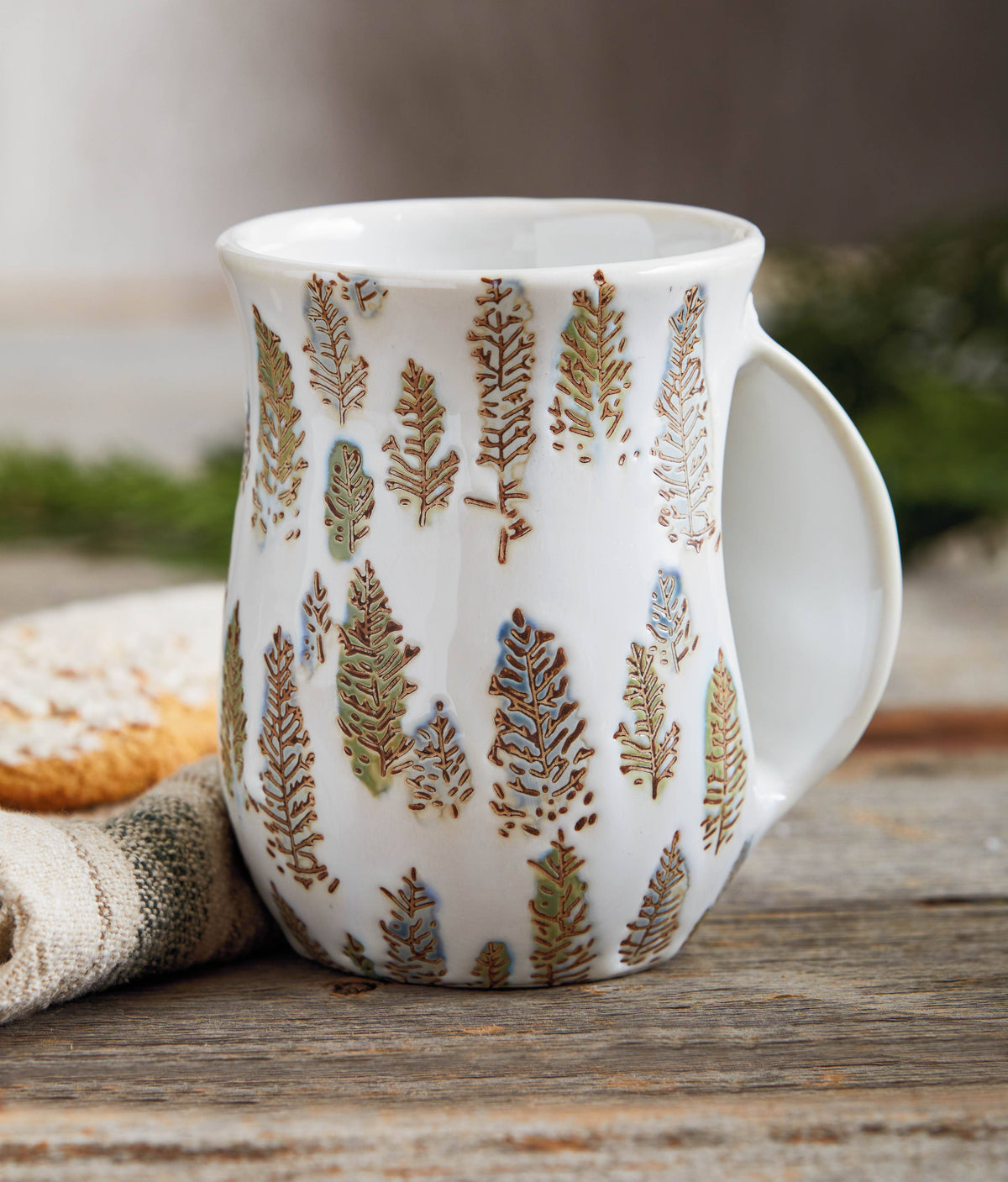 Aspen Handwarmer Mug Multi Stoneware Christmas